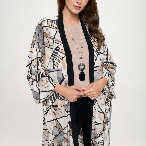 Long contrast Jacket - Picture 1 of 6